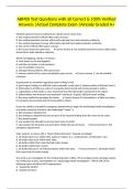 ABMDI Test Questions with all Correct & 100&percnt; Verified Answers &vert;Actual Complete Exam &vert;Already Graded A&plus;