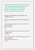 Cosmetology Clinical Exam &vert;&vert; Most Recent Exam 2026            -2027 Actual Complete Real Exam Questions And  Correct Answers &lpar;Verified Answers&rpar; Already                       Graded A&plus; &vert; Guaranteed  Success &vert; Newest                           Exam&vert; Just  Re