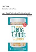 Test Bank - Davis's Drug Guide for Nurses&comma; 17th Edition &lpar;Vallerand&comma; 2020&rpar; &vert; All Chapters