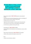 NR 605 WEEK 6 FINAL STUDY GUIDE EXAM QUESTIONS AND VERIFIED CORRECT ANSWERS LATEST 2026-2027&period;