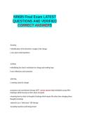 NR605 Final Exam LATEST QUESTIONS AND VERIFIED CORRECT ANSWERS 100- GUARANTEED PASS&period;