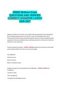 NR605 Midterm Exam QUESTIONS AND VERIFIED CORRECT ANSWERS LATEST 2026-2027&period;