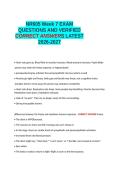 NR605 WEEK 7 EXAM LATEST QUESTIONS AND VERIFIED CORRECT ANSWERS 100- GIUARANTEED PASS&period;