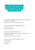 NR605 week4 EXAM LATEST QUESTIONS AND VERIFIED CORRECT ANSWERS 100- GUARANTEED PASS&period;