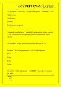 OCN PREP EXAM QUESTIONS AND ANSWERS 2026