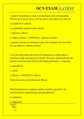 OCN EXAM QUESTIONS AND ANSWERS 2026
