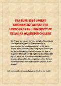 UTA NURS 5338 Urgent  Emergencies Across the  Lifespan Exam &ndash;University of  Texas at Arlington College 