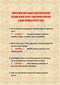 WOCN Wound Care Certification  Exam 2026&sol;2027 Certified Wound  Care Nurse study set