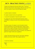 OCN - PRACTICE TESTS QUESTIONS AND ANSWERS 2026