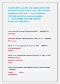 FLORIDA DENTAL LAWS AND RULES EXAM &vert;&vert; MOST  RECENT EXAM 2026-2027 ACTUAL COMPLETE REAL  EXAM QUESTIONS AND CORRECT ANSWERS  &lpar;VERIFIED ANSWERS&rpar;  ALREADY GRADED                            A&plus; &vert; GUARANTEED SUCCESS&excl;&excl; NEWEST                               EXAM &vert;