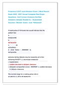 Fresenius CCHT recertification Exam &vert;&vert; Most Recent  Exam 2026  -2027 Actual Complete Real Exam   Questions  And Correct Answers &lpar;Verified                     Answers&rpar; Already Graded A&plus; &vert; Guaranteed                     Success &vert; Newest  Exam &vert; Just  Releas