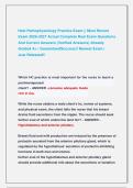 Hesi Pathophysiology Practice Exam &vert;&vert; Most Recent  Exam 2026-2027 Actual Complete Real Exam Questions  And Correct Answers &lpar;Verified Answers&rpar; Already  Graded A&plus; &vert; GuaranteedSuccess&excl;&excl; Newest Exam &vert;                 Just Released&excl;&excl;