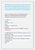 HESI RN Med-Surge Practice Exam &vert;&vert; Most Recent Exam  2026-2027 Actual Complete Real Exam Questions And  Correct Answers &lpar;Verified Answers&rpar; Already Graded A&plus;  &vert; Guaranteed Success&excl;&excl; Newest Exam &vert; Just Released&excl;&excl;