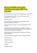 MN 553 TEST BANK 2026 SOLVED QUESTIONS AND EXAM SCRIPT FULL SOLUTION