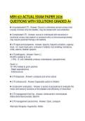 MSN 621 ACTUAL EXAM PAPER 2026 QUESTIONS WITH SOLUTIONS GRADED A&plus;