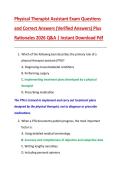 Bundle for PHYSICAL THERAPIST ASSISTANT &lpar;PTA&rpar; LICENSING EXAM &lpar;NPTE-PTA&rpar; PRACTICE QUESTIONS AND CORRECT ANSWERS &lpar;VERIFIED ANSWERS&rpar; PLUS RATIONALES 2026 Q&A &vert; INSTANT DOWNLOAD PDF