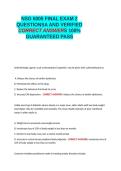 NSG 6005 FINAL EXAM 2 QUESTIONSA AND VERIFIED CORRECT ANSWERS 100- GUARANTEED PASS&period;