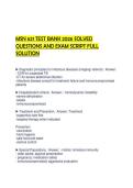 MSN 621 TEST BANK 2026 SOLVED QUESTIONS AND EXAM SCRIPT FULL SOLUTION