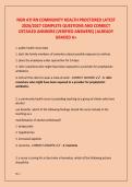 NGN ATI RN COMMUNITY HEALTH PROCTORED LATEST  2026&sol;2027 COMPLETE QUESTIONS AND CORRECT  DETAILED ANSWERS &lpar;VERIFIED ANSWERS&rpar; &vert;ALREADY  GRADED A&plus;