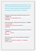 Maryland Life & Health Producer Exam Practice &vert;&vert; Most  Recent Exam 2026-2027 Actual Complete Real Exam Questions   And Correct  Answers &lpar;Verified Answers&rpar; Already Graded A&plus; &vert;  Guaranteed Success&excl;&excl; Newest  Exam &vert; Just Released&excl;&excl;
