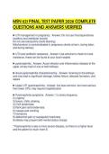 MSN 621 FINAL TEST PAPER 2026 COMPLETE QUESTIONS AND ANSWERS VERIFIED