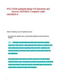 WGU D236 pathophysiology OA Questions and Answers 2023-2024 Complete Guide