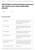 NUR 376 Patho Final Exam Questions and answers with verified Answers &lpar;Latest Update 2026&rpar; UPDATE&excl;&excl;