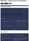 RPhS Exam &ndash; Accurate Answers To All Questions