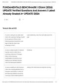 FUNDAMENTALS BENCHMARK I EXAM &lpar;2026&rpar; UPDATE Verified Questions And Answers &vert; Latest Already Graded A&plus; UPDATE &vert;2026