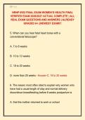 NRNP 6552 FINAL EXAM WOMEN&rsquo;S HEALTH FINAL  VERIFIED EXAM 2026&sol;2027 ACTUAL COMPLETE &vert; ALL  REAL EXAM QUESTIONS AND ANSWERS &vert; ALREADY  GRADED A&plus; &vert;&vert;NEWEST EXAM&excl;&excl;&excl; 