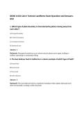 GEOG 1113L Lab 4&colon; Tectonic Landforms Exam Questions and Answers- GSU