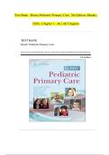 Burns Pediatric Primary Care 7th Edition &comma;All Chapters 1-42&vert;  Complete Test Bank&vert; Newest Version