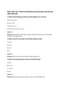 GEOL 1121L Lab 3&colon; Mineral Identification Quiz Questions and Answers 100&percnt; PASS-GSU