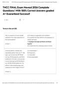 TNCC FINAL Exam Newest 2026 Complete Questions &vert; With 100&percnt; Correct Answers graded A&plus; Guaranteed Success&excl;&excl;