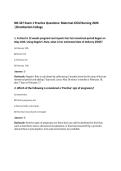 NR-327 Exam 1 Practice Questions&colon; Maternal-Child Nursing 2026 &vert;Chamberlain College