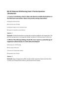 NR-327 Maternal-Child Nursing Exam 2 Practice Questions &vert;Chamberlain