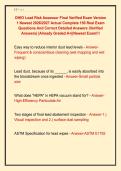 OHIO Lead Risk Assessor Final Verified Exam Version  1 Newest 2026&sol;2027 Actual Complete 150 Real Exam  Questions And Correct Detailed Answers &lpar;Verified  Answers&rpar; &vert;Already Graded A&plus;&vert;&vert;Newest Exam&excl;&excl;&excl; 