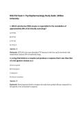 NSG 552 Exam 1&colon; Psychopharmacology Study Guide &vert;Wilkes University