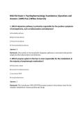 NSG 552 Exam 1&colon; Psychopharmacology Foundations &vert;Questions and Answers &vert;100&percnt; Pass &vert;Wilkes University