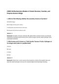 CHEM 210 Biochemistry Module 4&colon; Protein Structure&comma; Function&comma; and Enzymes Geneva College