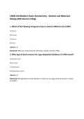 CHEM 210 Module 6 Exam&colon; Biochemistry - Genetics and Molecular Biology 2026 Geneva College