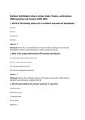 BioChem 210 Module 3 Exam&colon; Amino Acids&comma; Proteins&comma; and Enzymes 2026 Questions and Answers 100&percnt; PASS