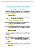 RN Pharmacology Proctored Exam Questions 2026 &ndash; NCLEX & ATI Practice with Verified Answers &vert; Complete Study Guide