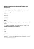 NU 518 Exam 2&colon; Theoretical Foundations of Nursing Study Guide 2026&sol;2027 USA