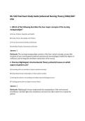 NU 518 Final Exam Study Guide &lpar;Advanced Nursing Theory&rpar; 2026&sol;2027 USA