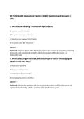  NU 518 Health Assessment Exam 1 &lpar;2026&rpar; Questions and Answers &vert; USA