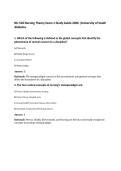 NU 518 Nursing Theory Exam 1 Study Guide 2026 &vert;University of South Alabama