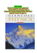 Test Bank for Physics&colon; Principles with Applications&comma; 6th edition by Giancoli &vert; All Chapters & Answers