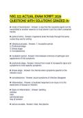 NSG 322 ACTUAL EXAM SCRIPT 2026 QUESTIONS WITH SOLUTIONS GRADED A&plus;