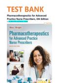 TEST BANK for Pharmacotherapeutics for Advanced Practice Nurse Prescribers&comma; 6th Edition by Teri Moser Woo and Wendy L&period; Wright&period; All chapters Covered&period; ISBN &colon;978-1719648035&period;